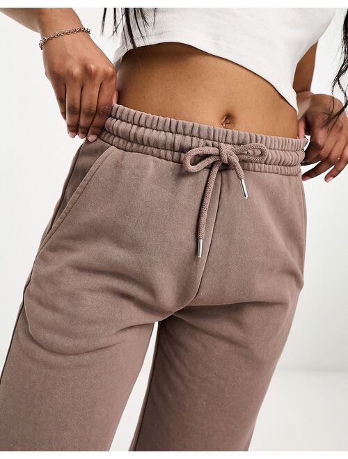 Stradivarius jogger in washed brown