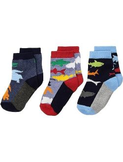 Jefferies Socks Water Animals Crew 3-Pack (Infant/Toddler/Little Kid)