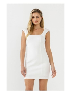 Women's Cap Sleeve Knit Dress