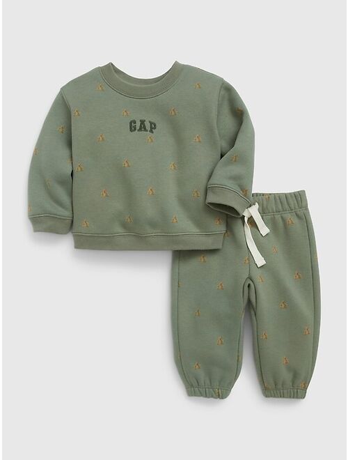 Gap Baby Brannan Bear Logo Sweat Set