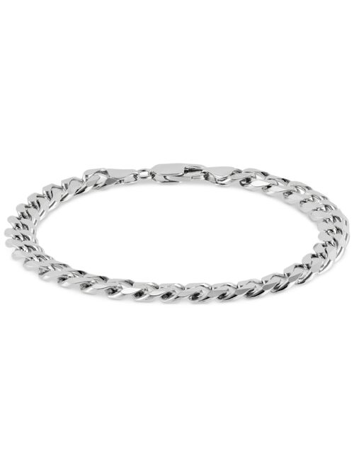 MACY'S Men's Curb Chain Bracelet in Sterling Silver