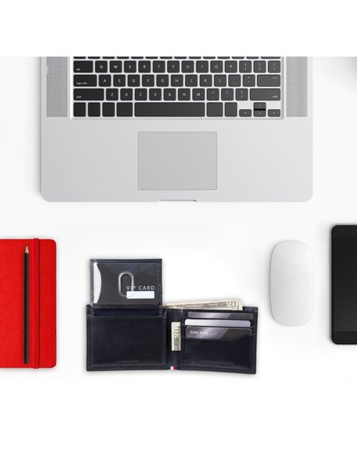 Tommy Hilfiger Men's Edisto Bi-Fold RFID Passcase Wallet