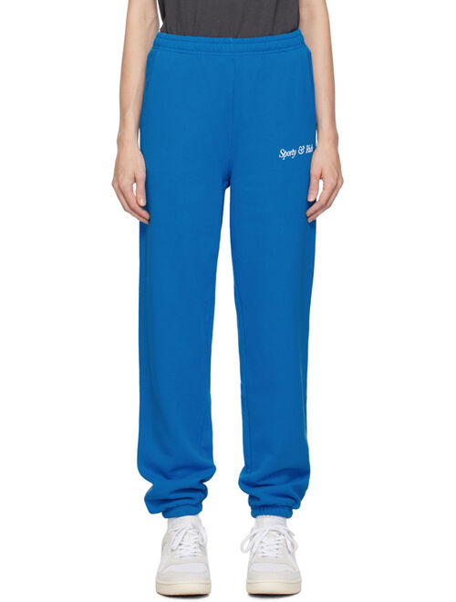Sporty & Rich Blue Printed Lounge Pants