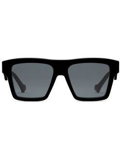Eyewear tinted square-frame sunglasses