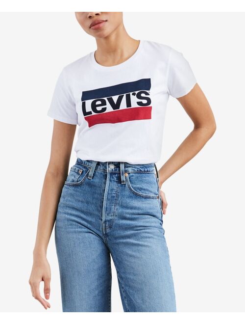 LEVI'S Women's Perfect Graphic Logo Cotton T-Shirt