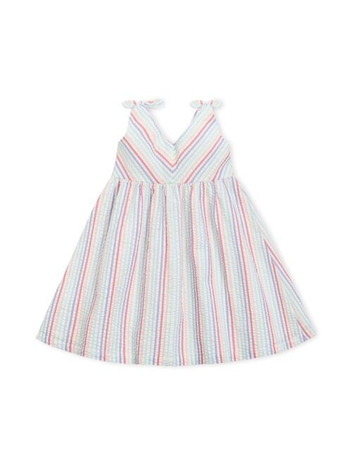 HOPE & HENRY Girls' Bow Shoulder Swing Dress, Toddler