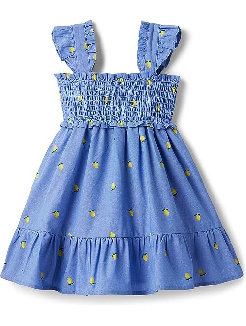 Janie and Jack Printed Chambray Dress (Toddler/Little Kids/Big Kids)
