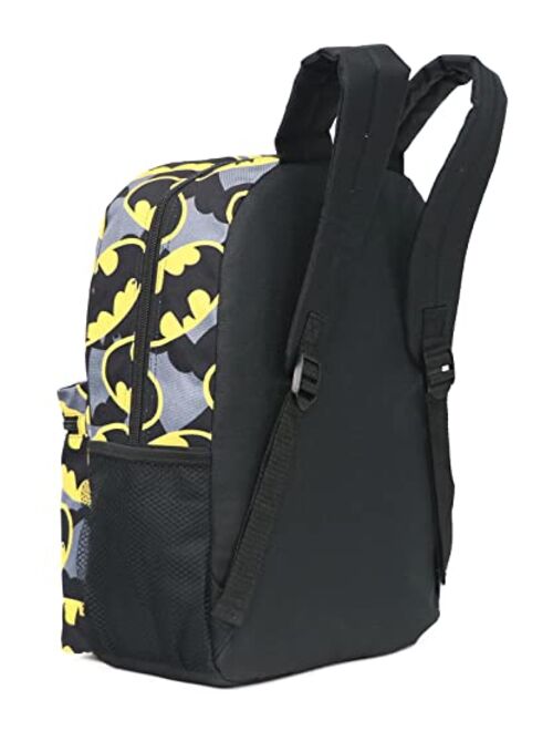 DC Comics Batman All Over Print Logo Full Size 16" Backpack