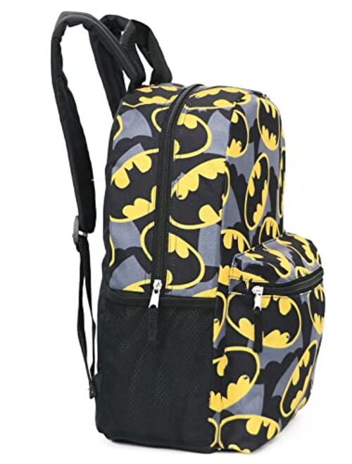 DC Comics Batman All Over Print Logo Full Size 16" Backpack