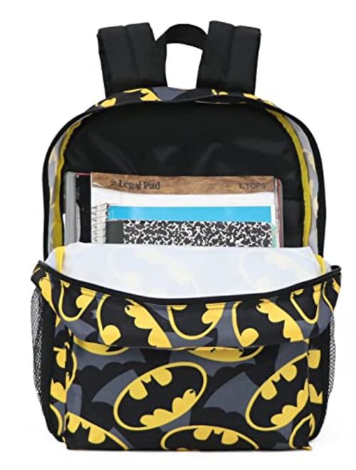 DC Comics Batman All Over Print Logo Full Size 16" Backpack