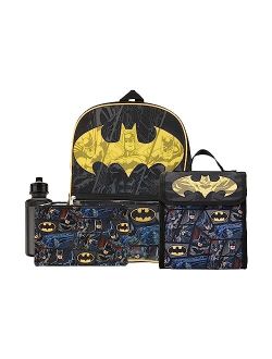 Youth Batman 4pc Backpack and Lunch Set for boys