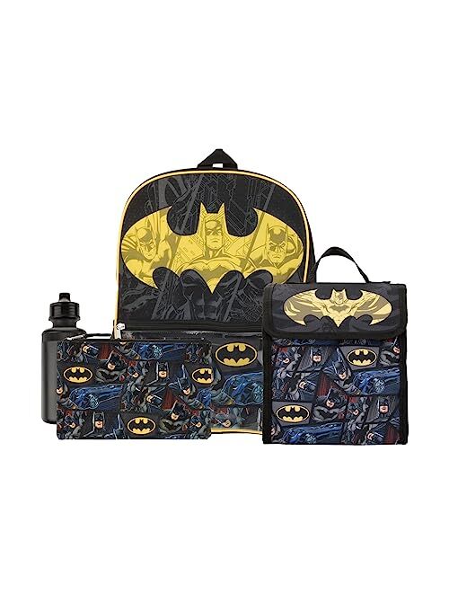 Bioworld Youth Batman 4pc Backpack and Lunch Set for boys