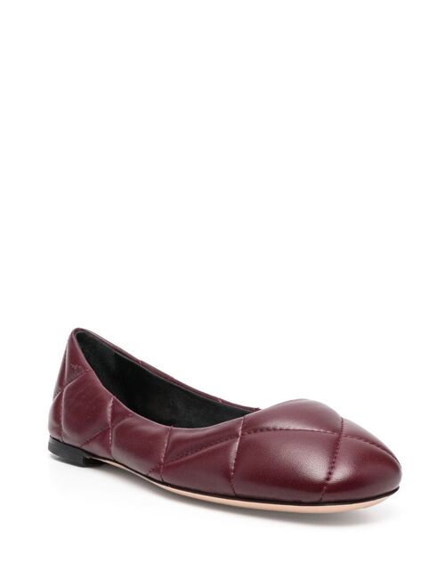 AGL Karin padded leather ballerina shoes