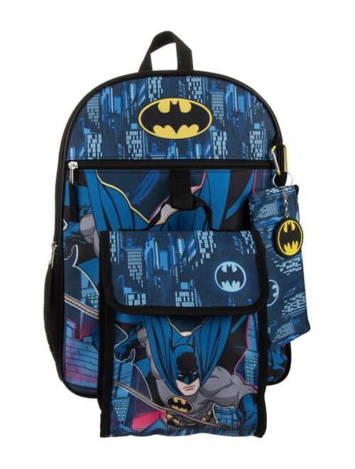 BATMAN 5 Piece Backpack Set