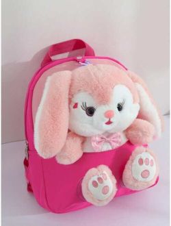 Shein Children's Waterproof Cartoon Rabbit Decorated Backpack