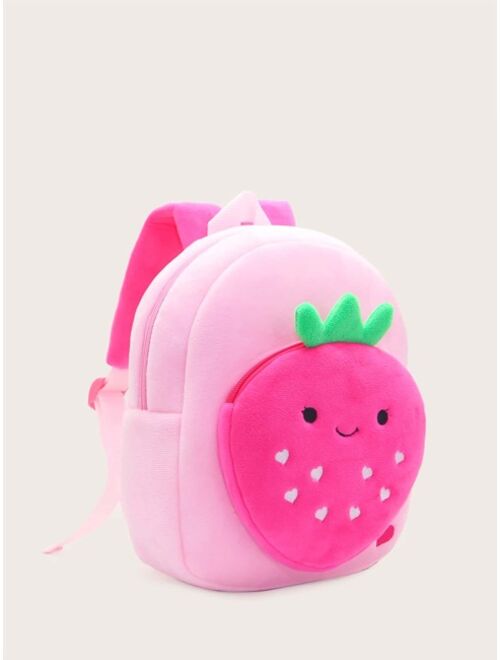 Shein Girls Strawberry Decor Backpack
