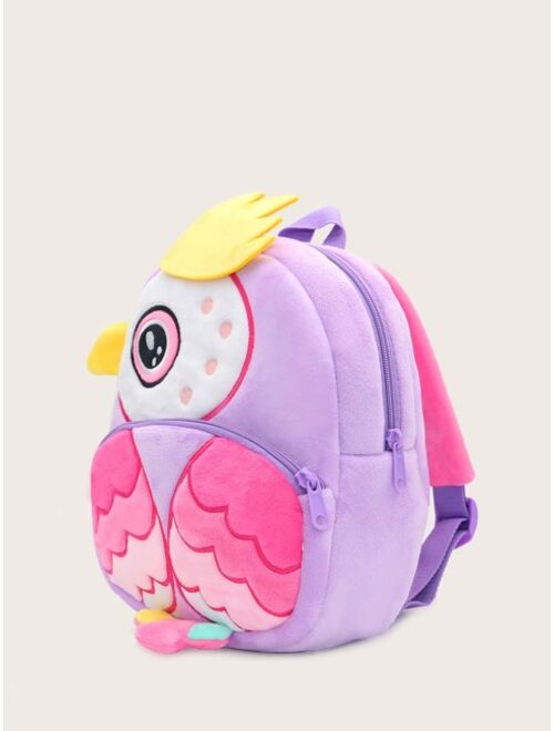 Shein Girls Cartoon Owl Design Novelty Bag