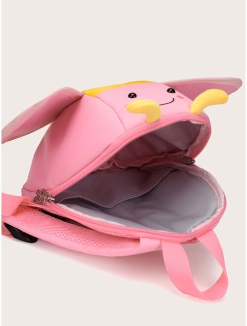 Shein Cartoon Bee Design Backpack, Cute Kid's School Bag