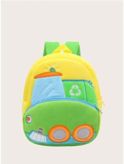 Shein Cartoon Vehicle Pattern Backpack