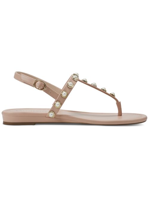CHARTER CLUB Avita Embellished T-Strap Slingback Sandals, Created for Macy's
