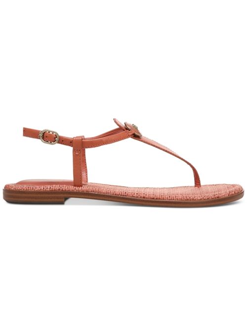 SAM EDELMAN Gigi Signet T-Strap Flat Sandals