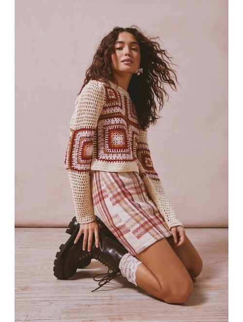 Sister Jane Claudette Check Mini Skirt