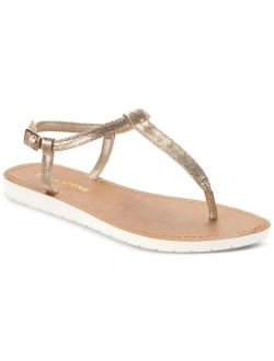 Kristi T-Strap Flat Sandals, Created for Macy's