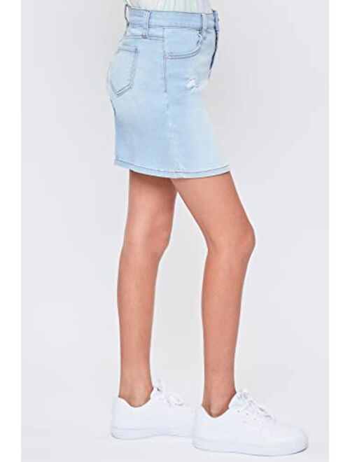 YMI Girls High-Rise Essential Denim Skirt