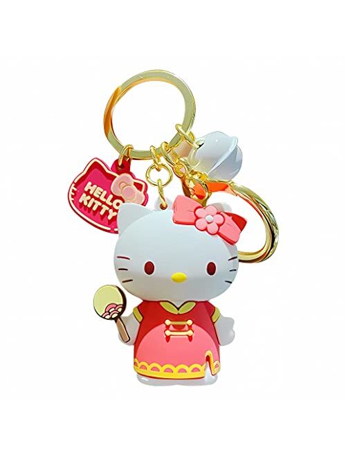 Zmioviq Cute Keychain for Women and Girls, Kawaii Cat Keychain Bag Accessories Charms, Lovers Best Friend Gift