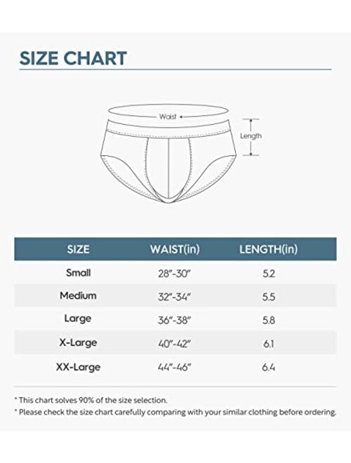 DAVID ARCHY Men's Modal Briefs Underwear Stretch Super Soft Comfy No Fly 3 or 4 Pack