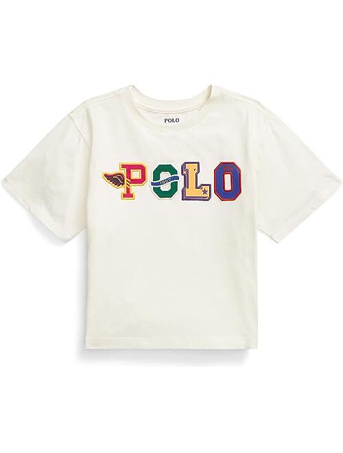 Polo Ralph Lauren Kids Logo Cotton Jersey Boxy Tee (Big Kids)