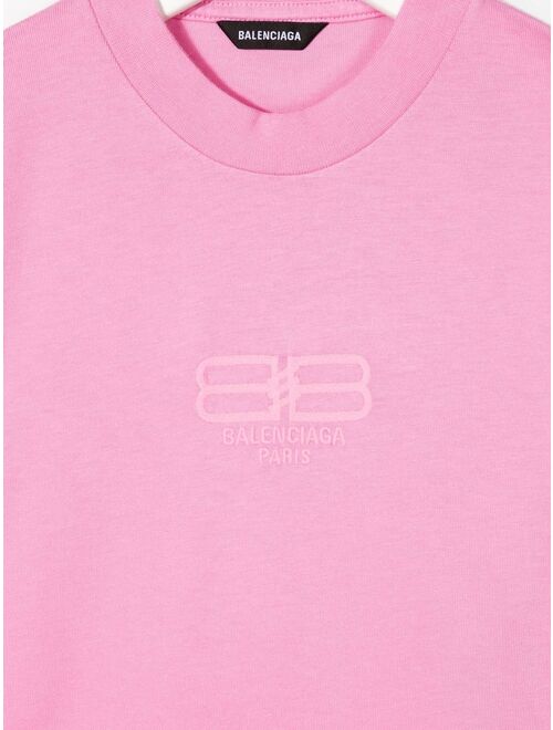 Balenciaga Kids BB Paris Icon cotton T-shirt