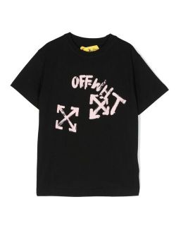 Off-White Kids Script Skate cotton T-shirt