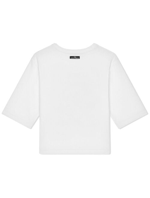 Dolce & Gabbana Kids graphic-print short-sleeved T-shirt