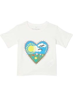 Kids Tee with Heart Patch and Print (Toddler/Little Kids/Big Kids)