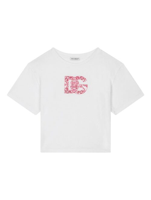 Dolce & Gabbana Kids Majolica logo T-shirt