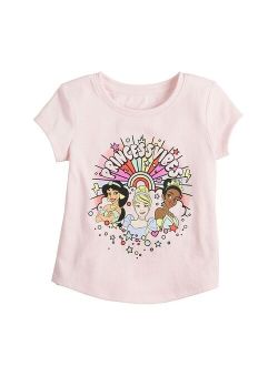 disneyjumping beans Disney Princesses Toddler Girl Short Sleeve Shirttail Graphic Tee by Jumping Beans