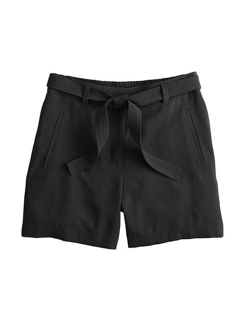 Women's Nine West Belted High-Waisted Shorts