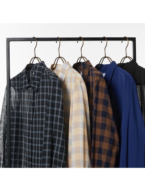 Uniqlo Cotton Sheer Checked Long-Sleeve Shirt (Ines de la Fressange)