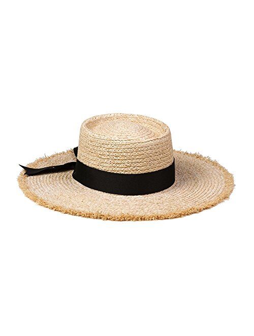 Lack of Color Women's Ventura Raffia Straw Wide-Brimmed Boater Hat