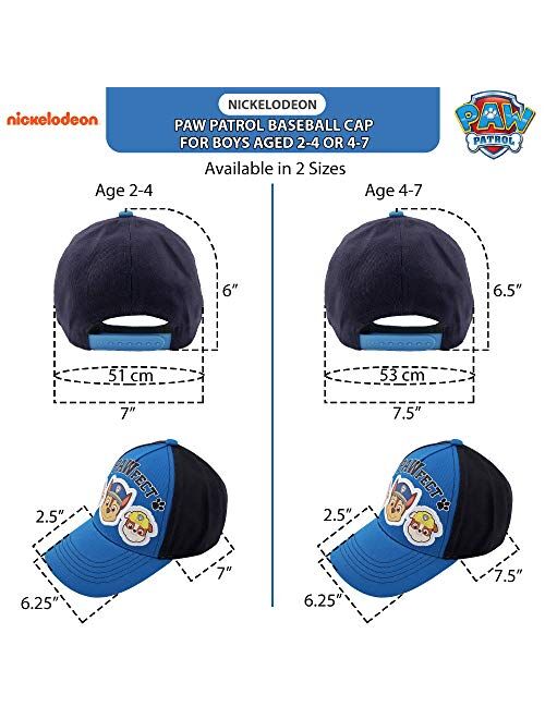 Nickelodeon Baseball Cap, Paw Patrol Marshall Adjustable Toddler 2-4 Or Boy Hats for Kids Ages 4-7