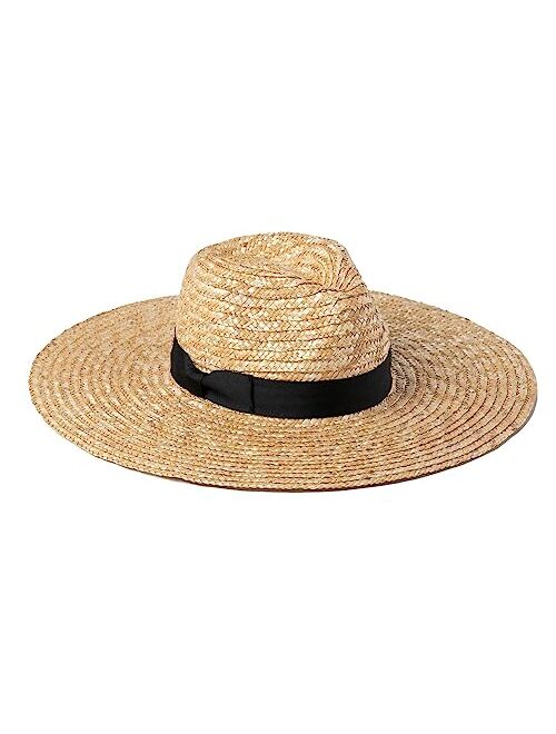 Lack of Color Women's The Spencer Wide Brimmed Straw Fedora Hat