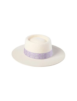 Women's Lolita Wool Boater Hat