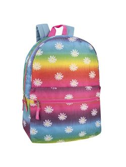 Trail Maker 17 Inch Backpack with Side Pockets for Girls for School, Travel, Hiking, Camping