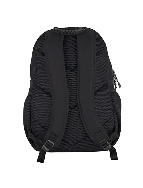 Trail Maker Reflective Dual Compartment Laptop Travel Backpack with Compression Straps, Side Pockets