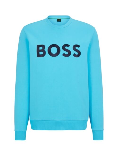 BOSS by Hugo Boss Men's Contrast Logo Relaxed-Fit Sweatshirt