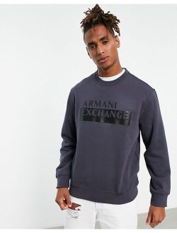 box logo sweatshirt in gray