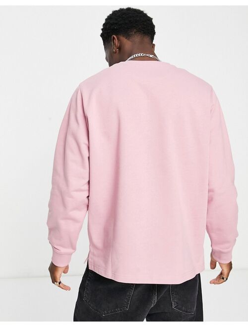 Lyle & Scott Archive oversized sweatshirt in pink