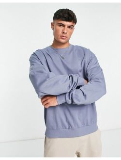super oversized sweatshirt in pastel blue