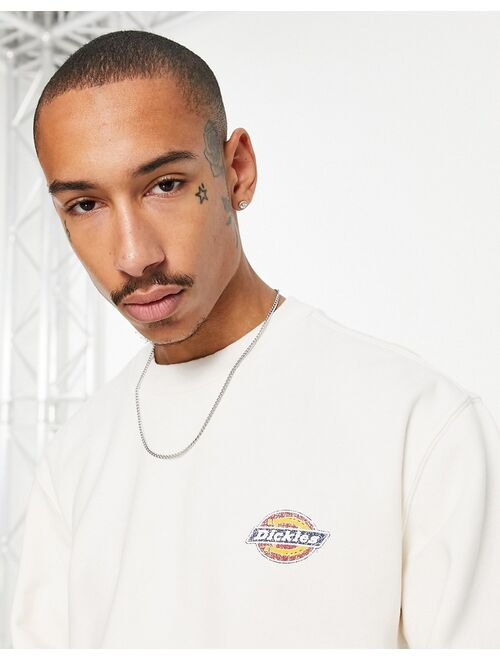 Dickies Icon washed sweatshirt in off white